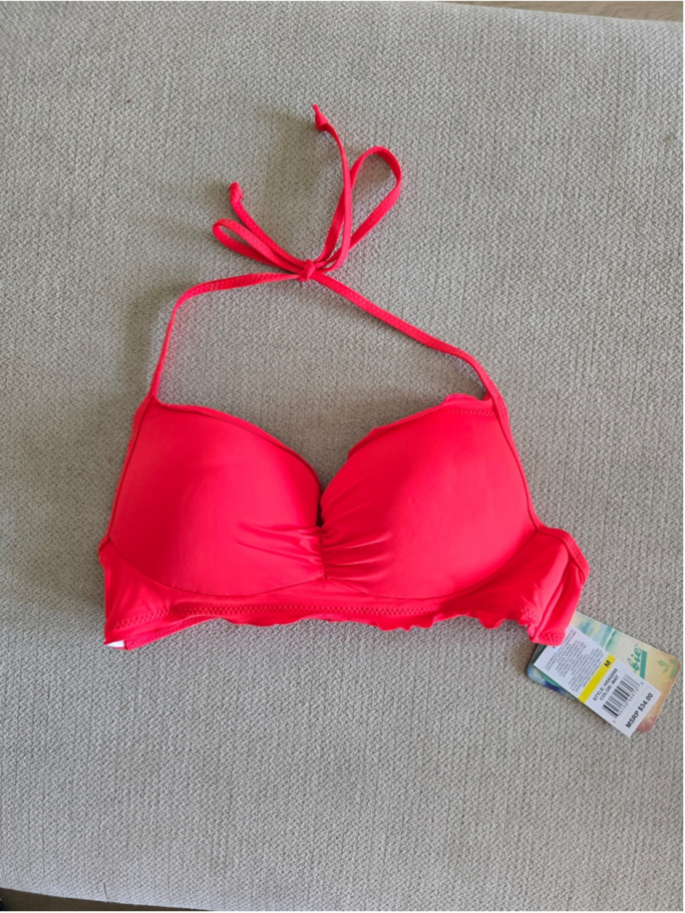 NWT Hobie Halter Push Up Swim Top Size Medium (2)